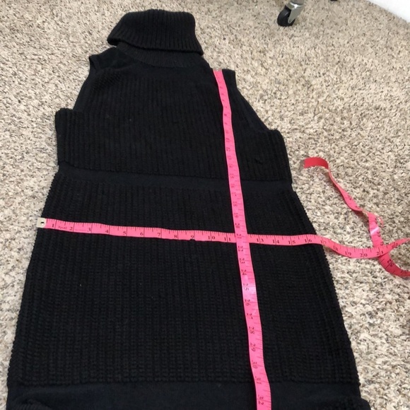 Helmut Lang for Intermix Sweater Dress Sweaterdress Size Small Black Turtleneck - Picture 11 of 14